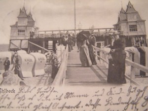Alte Postkarte Seebrücke Ahlbeck