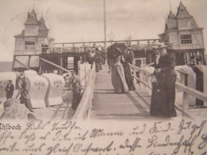 Alte Postkarte Seebrücke Ahlbeck